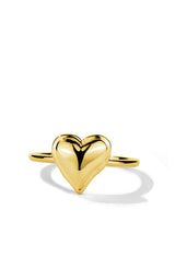 Puffy Gold Heart Ring