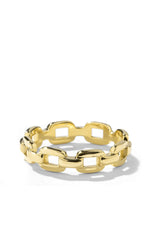 Large Chain Link Ring | 14K Solid Gold