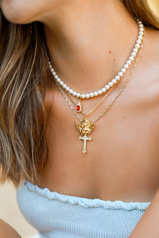 Single Cross Necklace