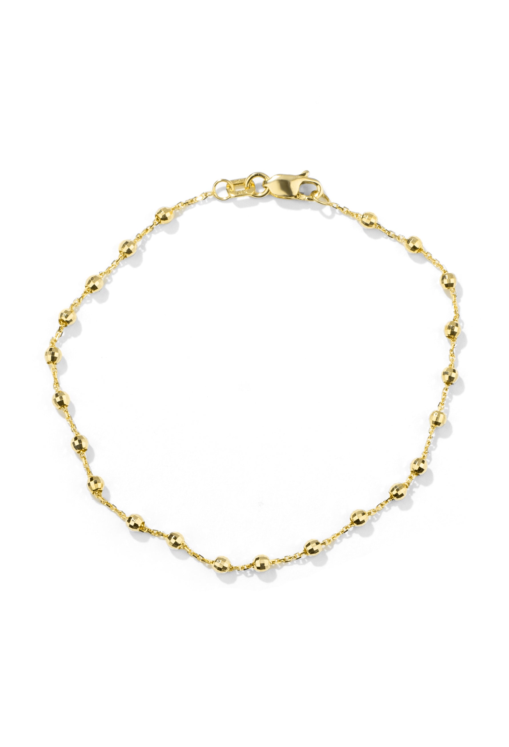 Bead Bracelet | 14K Solid Gold