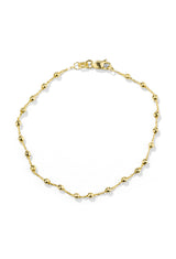 Bead Bracelet | 14K Solid Gold