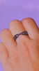 Black Gold Horsebit Ring