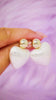 Large Pearl Heart Earrings