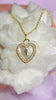 Mother of Pearl Heart Lock Necklace