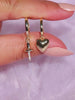 Puffed Heart Huggie Earring