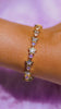 Lilac Moonstone Bezel Star Tennis Bracelet